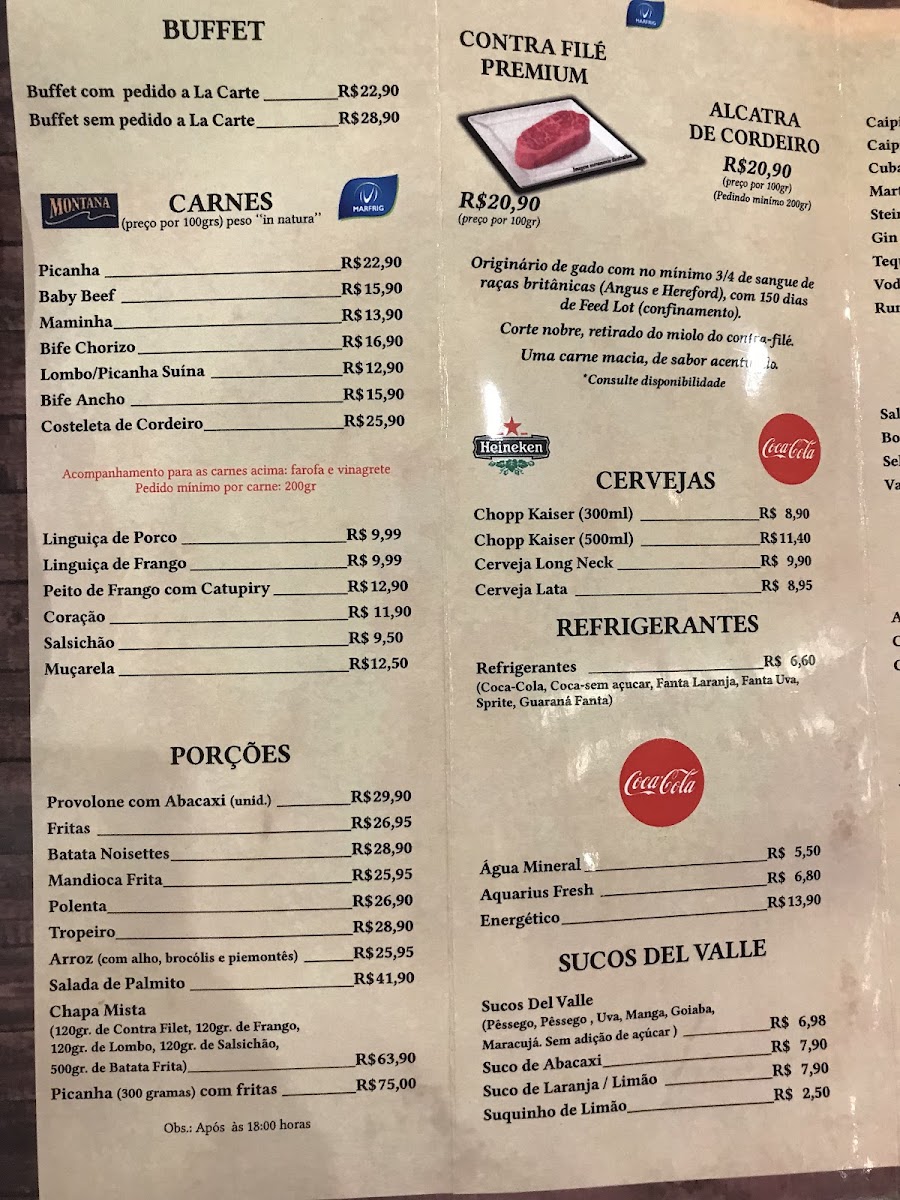Cia Do Boi Menu - Image 2